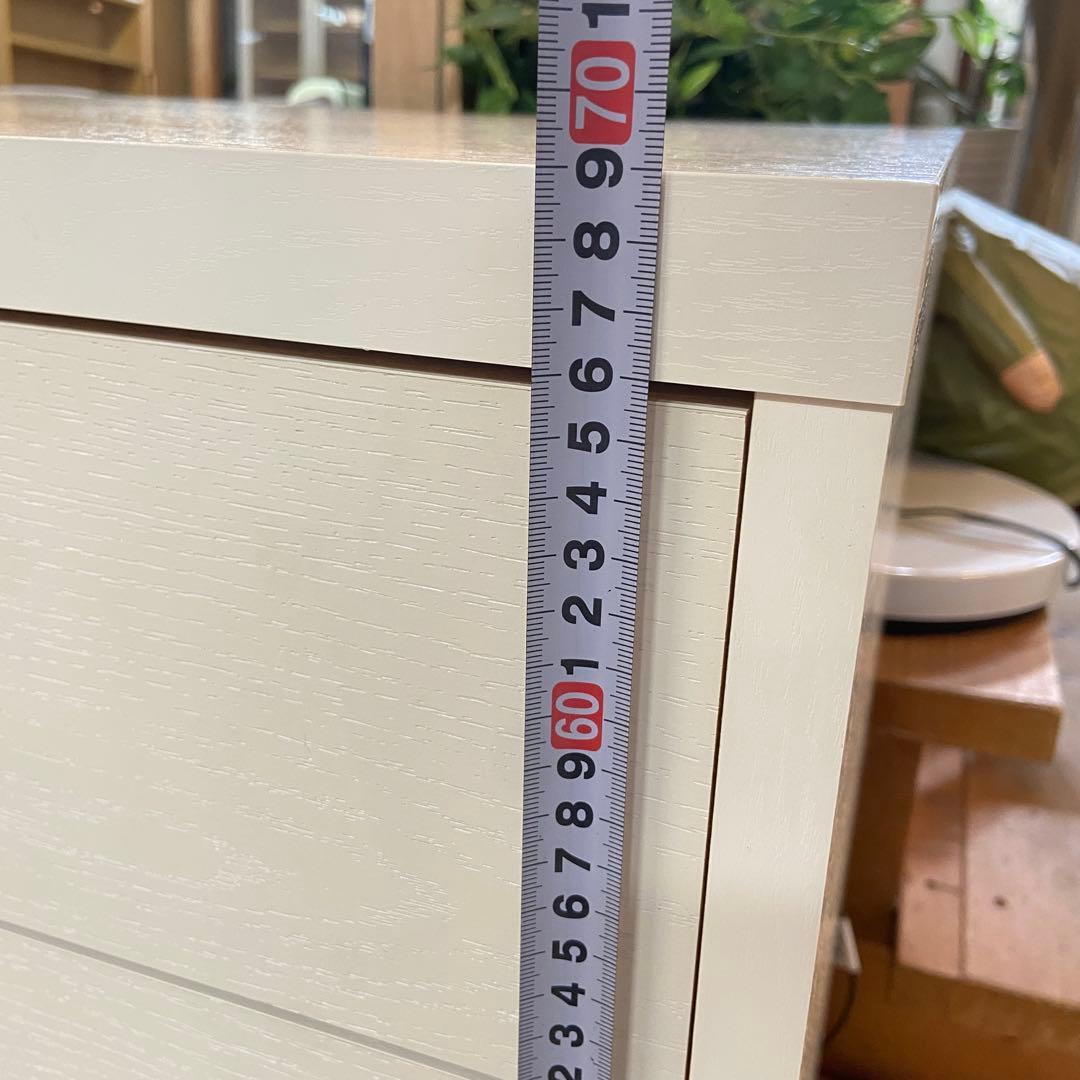 モモナチュラル　MOMO natural⭐️3段チェスト　ホワイト