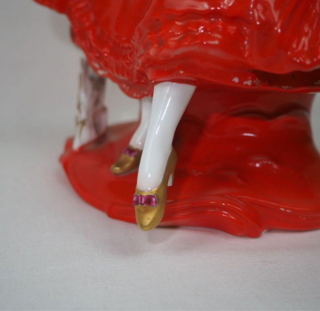 晴天送料無料時代物 1935年『オールドノリタケ』製貴婦人人形 フィギュア