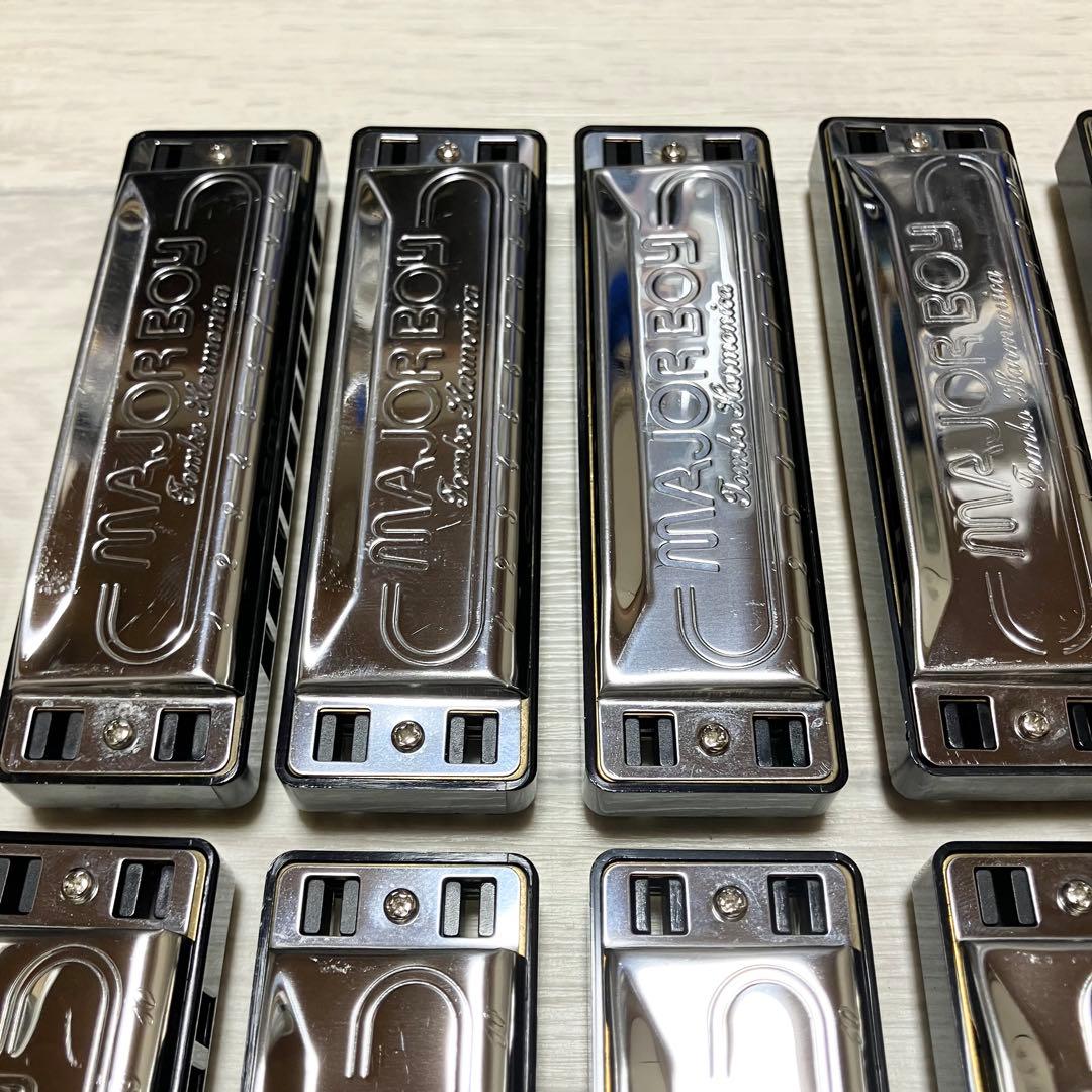 美品　トンボ　メジャーボーイ　ブルースハーモニカ　12種　12本 TOMBO
