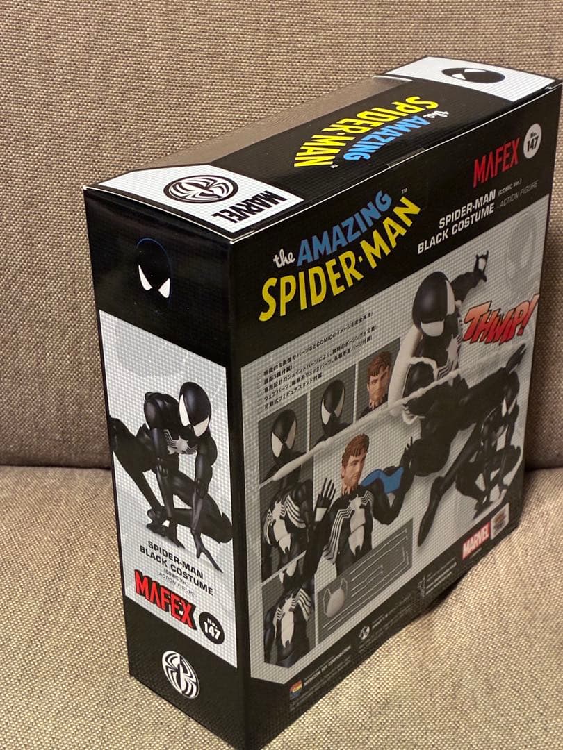 メディコムトイ　マフェックス No.147 スパイダーマン　ブラックコスチューム