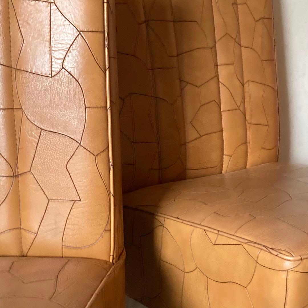 2点セット ヴィンテージ レトロ ソファ 喫茶 カフェ ミッドセンチュリー