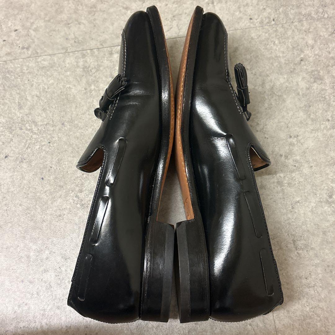 美品 JOHNSTON & MURPHY タッセルローファー 革靴 9 ブラック