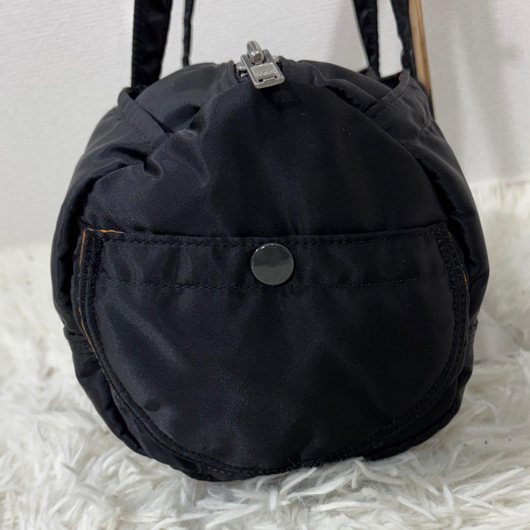 美品 ポーター PORTER タンカー ミニボストン S ブラック