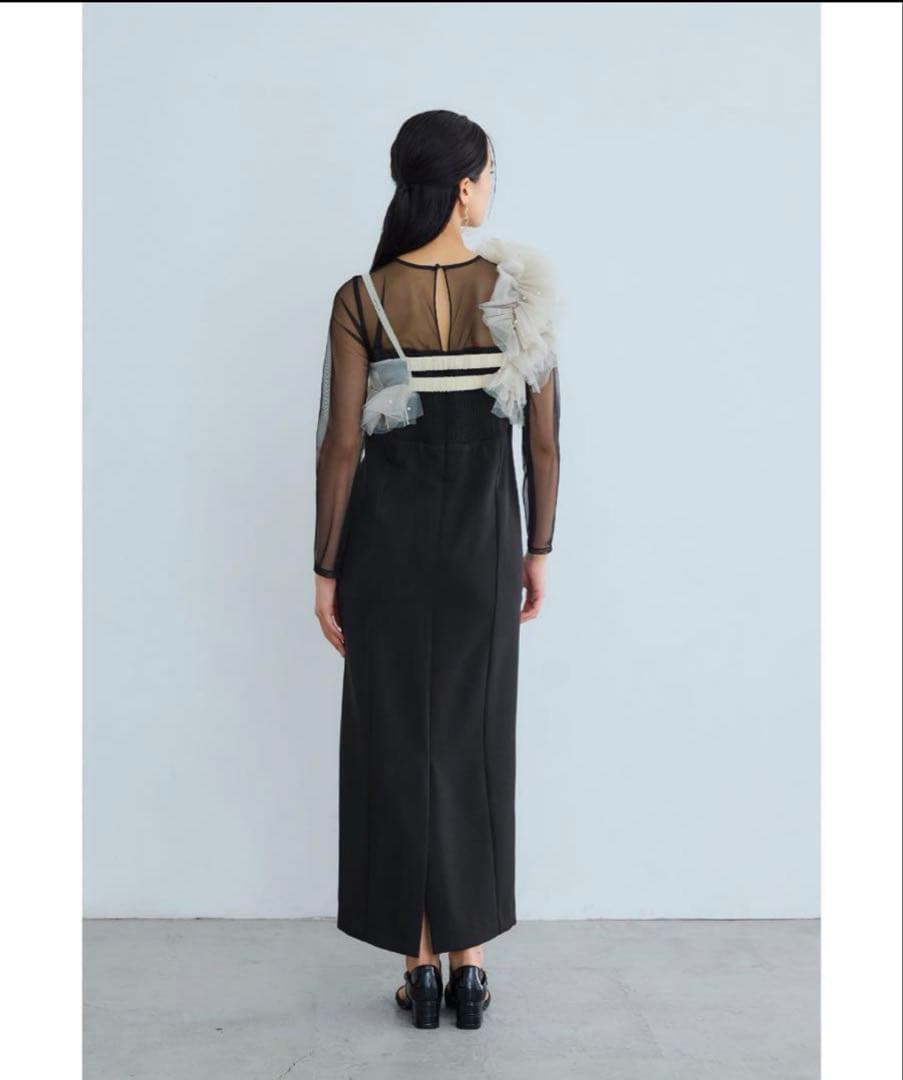 【美品】ANDRESDアンドレスド　Sサイズ　結婚式　お呼ばれドレス　ワンピース