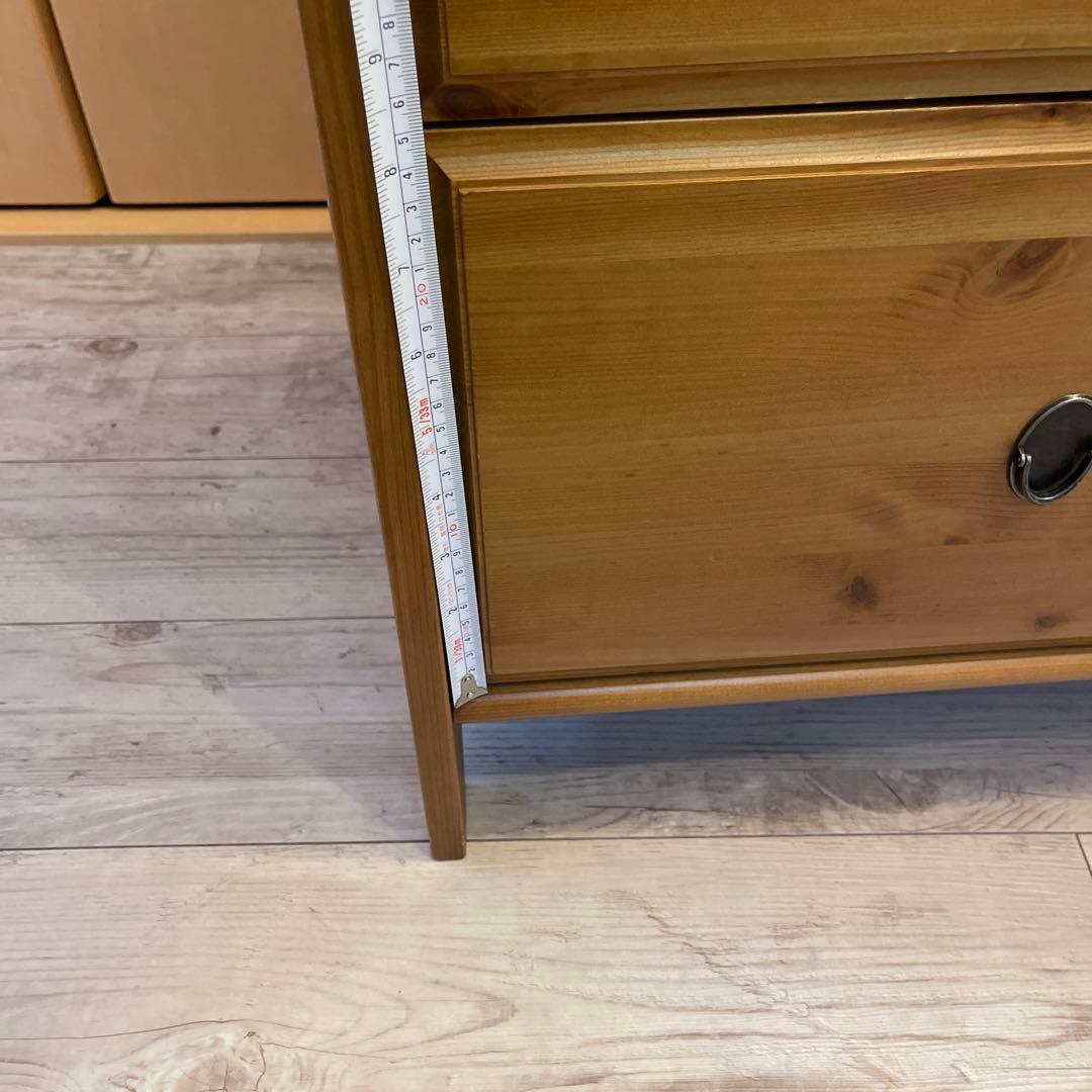 木製シンプルチェスト 4段　北欧家具　天然木