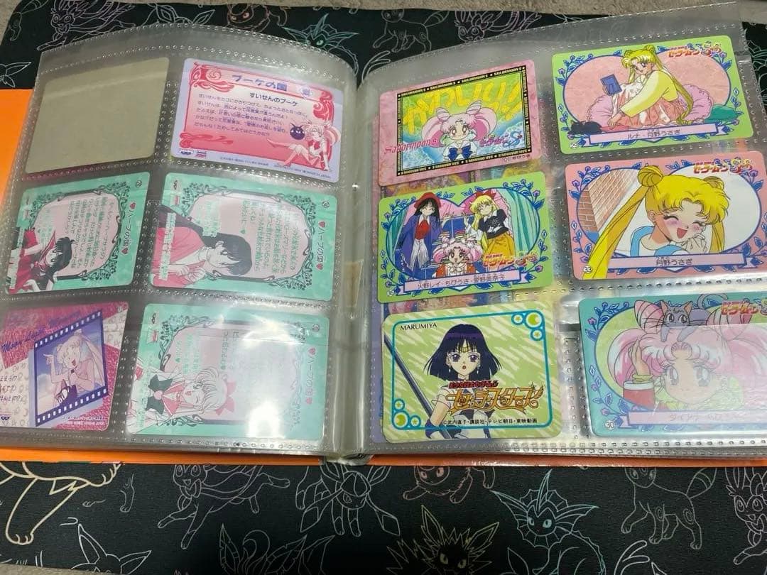 セーラームーン ファイル　ジャンボカード4枚　キラカード4枚　ノーマル一式