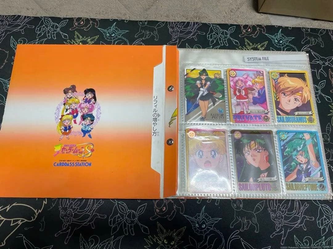 セーラームーン ファイル　ジャンボカード4枚　キラカード4枚　ノーマル一式