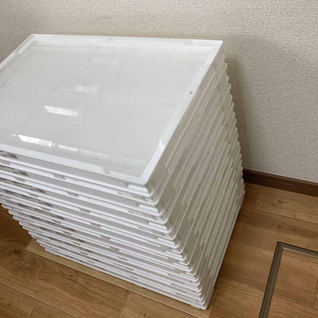 アスクル 「現場のチカラ」 ペタンコO-50B 50L ホワイト 10個セット