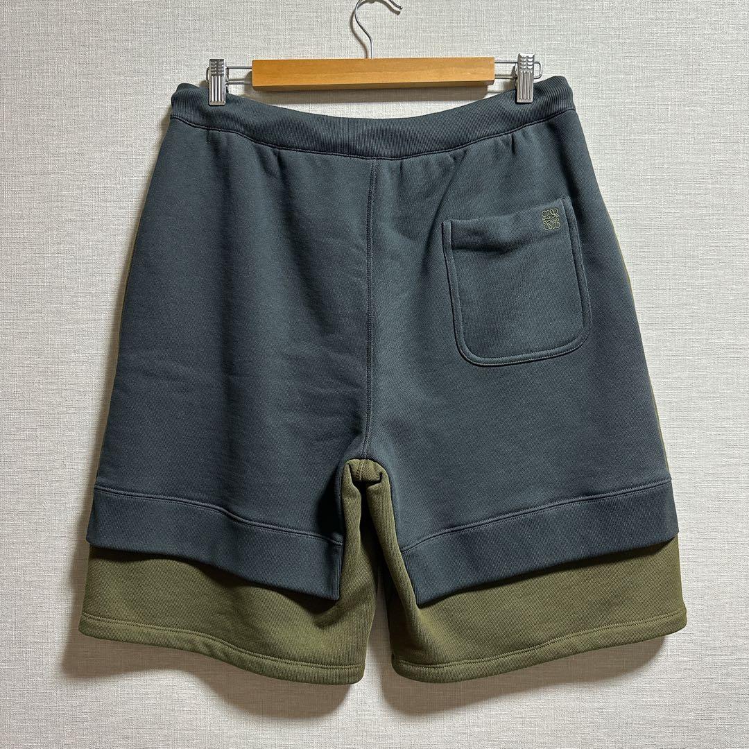 LOEWE アナグラム刺繍 コットンハーフパンツ M メンズ