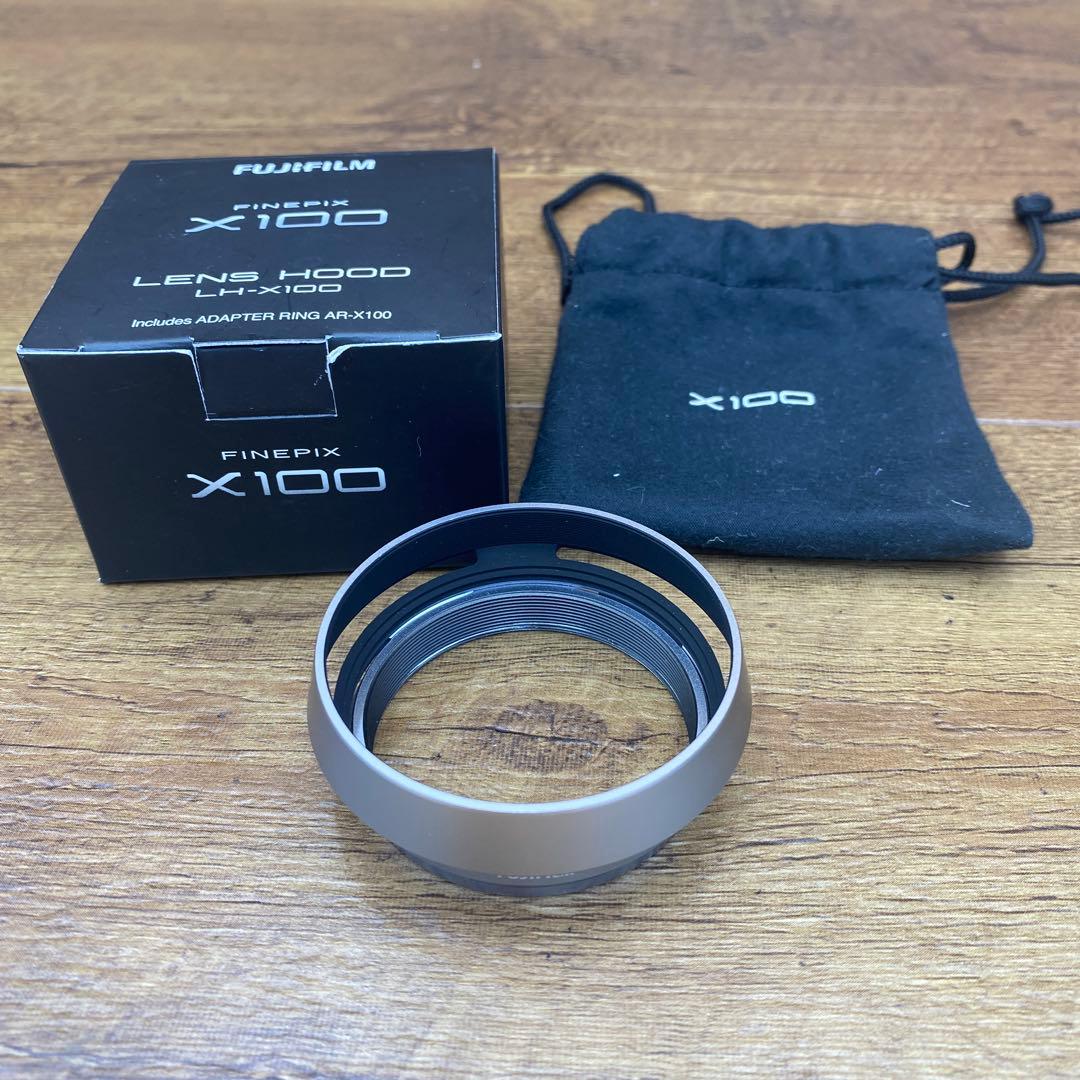 富士フィルム Fuji film 純正100VHレンズフード ブラックF-314