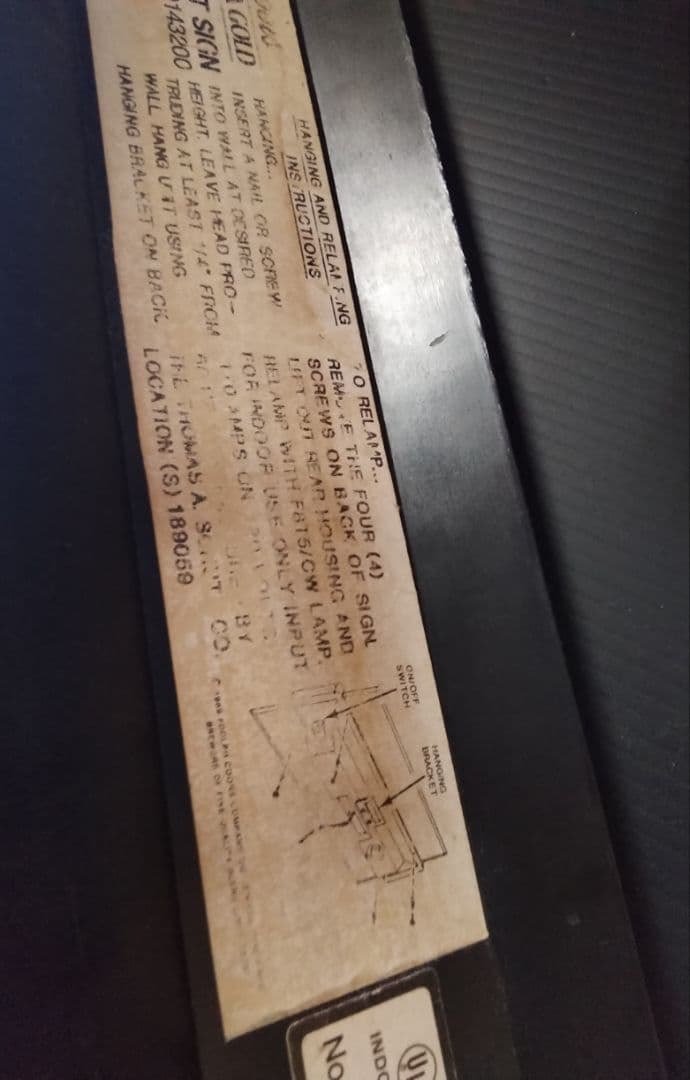 クアーズビール　ヴィンテージ電飾サイン　クアーズエクストラゴールド