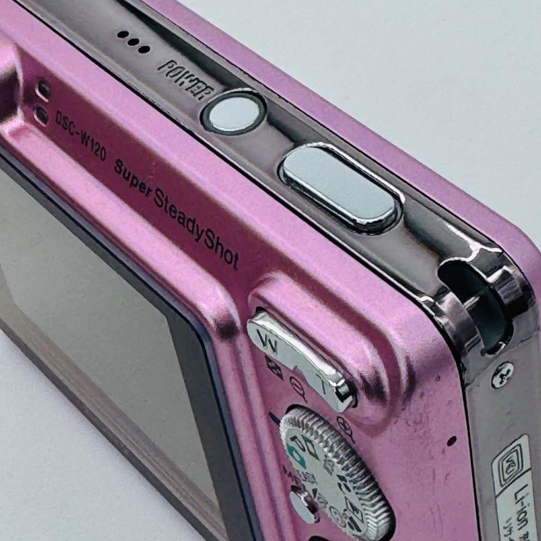 【動作確認済】SONY Cyber-shot DSC-W120 ピンク コンデジ