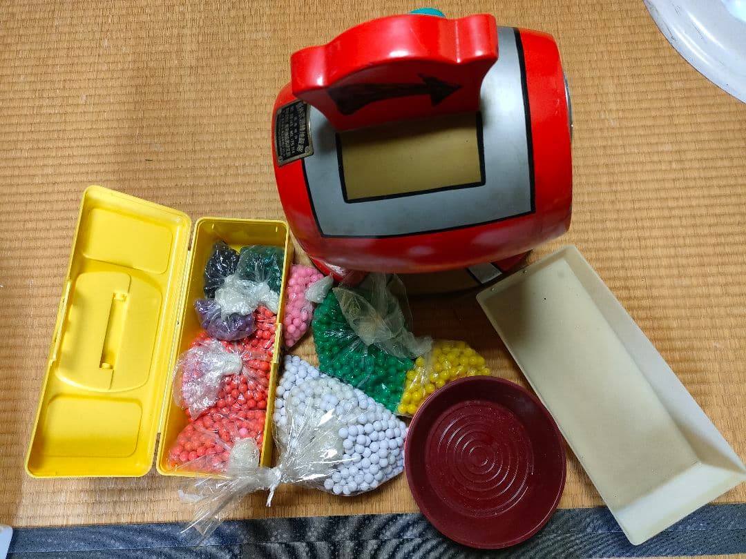 た*☆様 【アンティーク】昭和レトロ 新井式廻転抽選器 ガラガラ 当時物 古道具