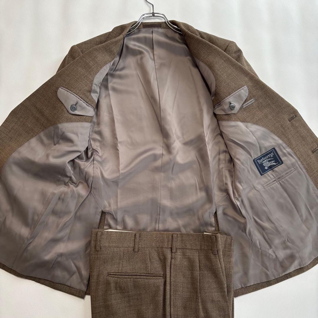 バーバリー ベージュブラウン スーツ セットアップ M ビジネス カジュアル