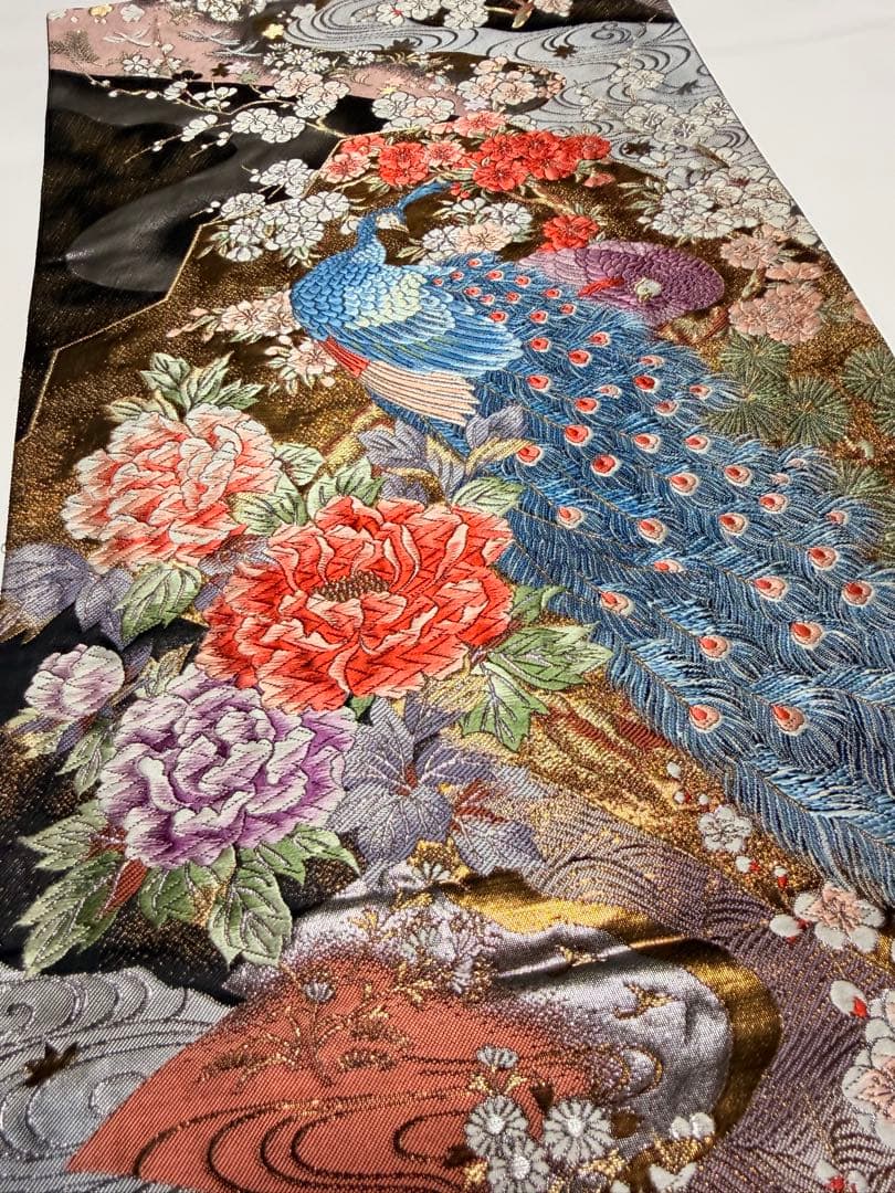 高級 袋帯 正絹 六通柄 純金箔24K ゴールド フォーマル 留袖 訪問着