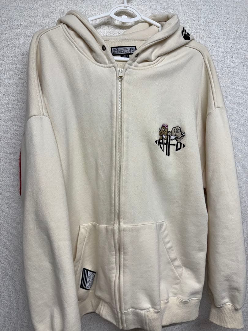 GALFY × Rapid&Co ホワイトパーカー