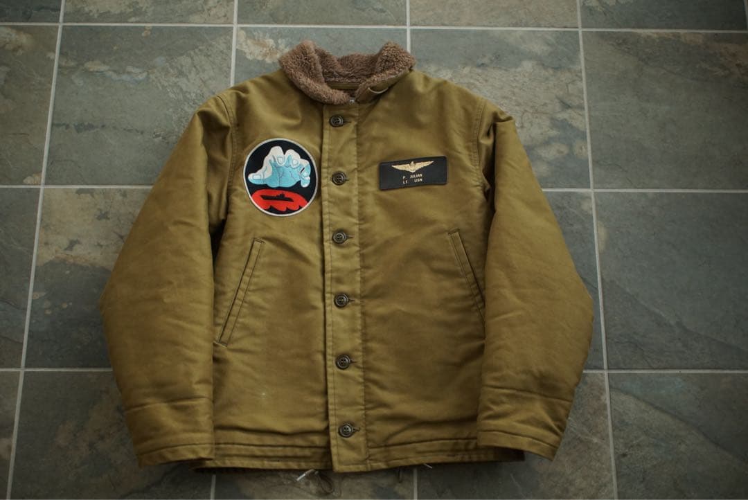 TOYS McCOY ロードランナー レザーパッチ N-1 デッキジャケット