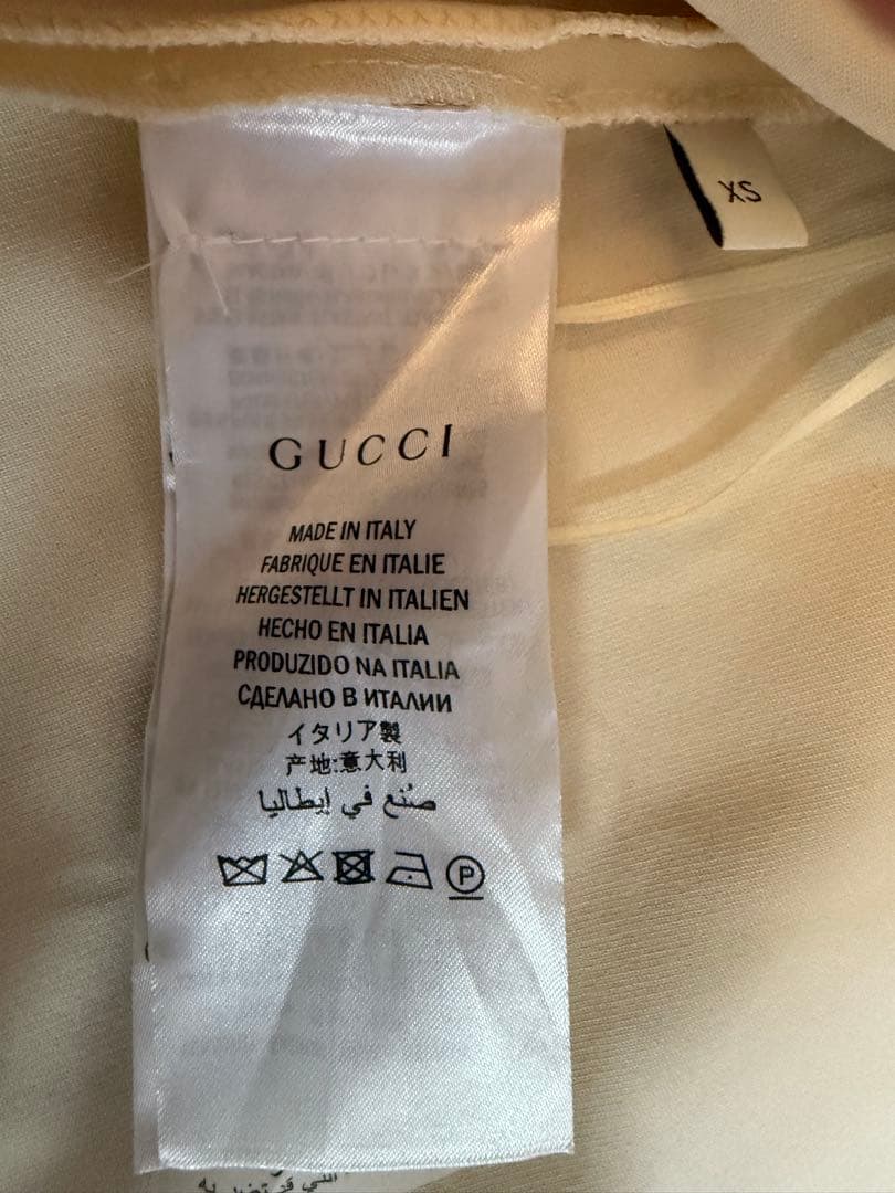 GUCCI ノースリーブワンピース クリーム