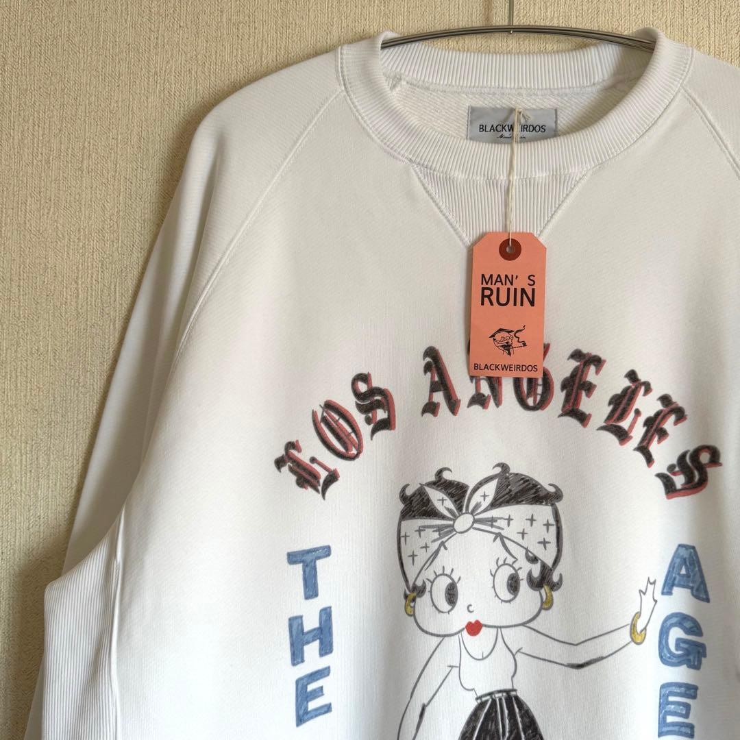 【美品】ブラックウィドー　スウェット　ベティちゃん　Lサイズ　タグ付き