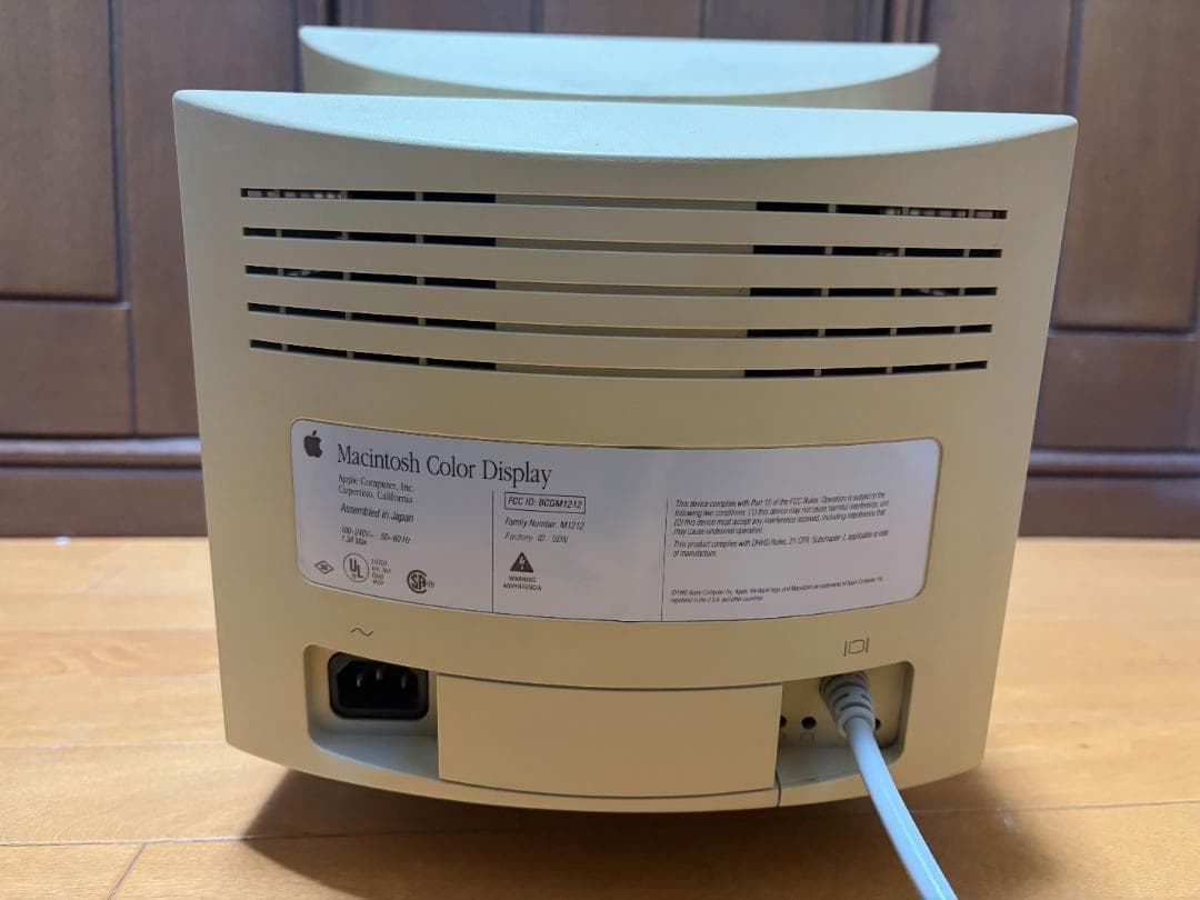 ディスプレイ・モニター本体 Apple Macintosh Color Display M1212