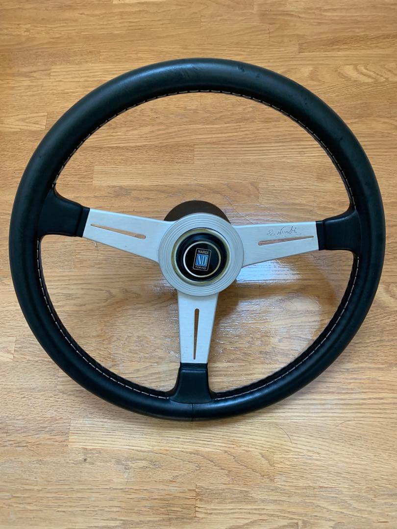 Nardi ステアリング 350mm ブラック/シルバー