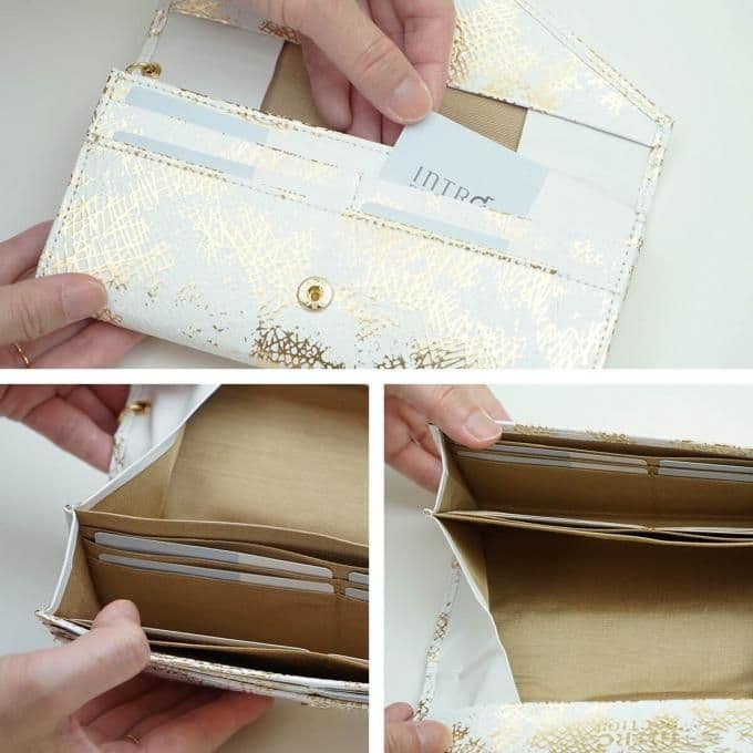 INTRODUCTION ブラック 長財布 キルティング