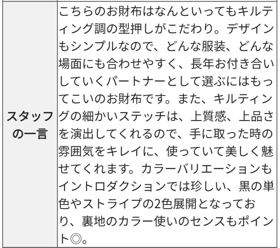 INTRODUCTION ブラック 長財布 キルティング