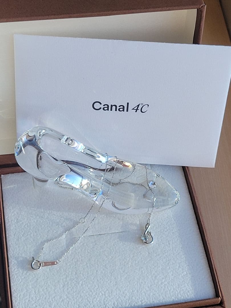 美品★Canal 4℃ K10 WG ネックレス スカイブルートパーズ