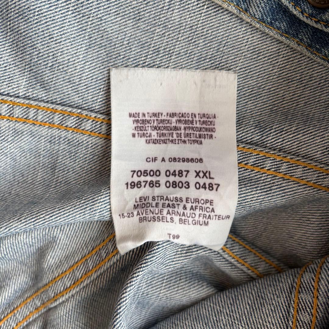 希少サイズ Levi's 90'S デニムジャケット 70500 XXL