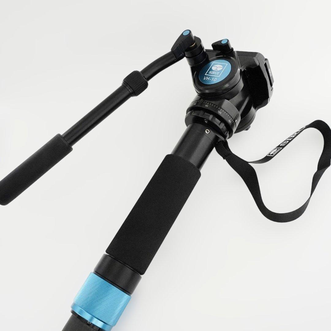 【未使用】SIRUI 自立式カーボン4段一脚 ＋ビデオ油圧式雲台セット