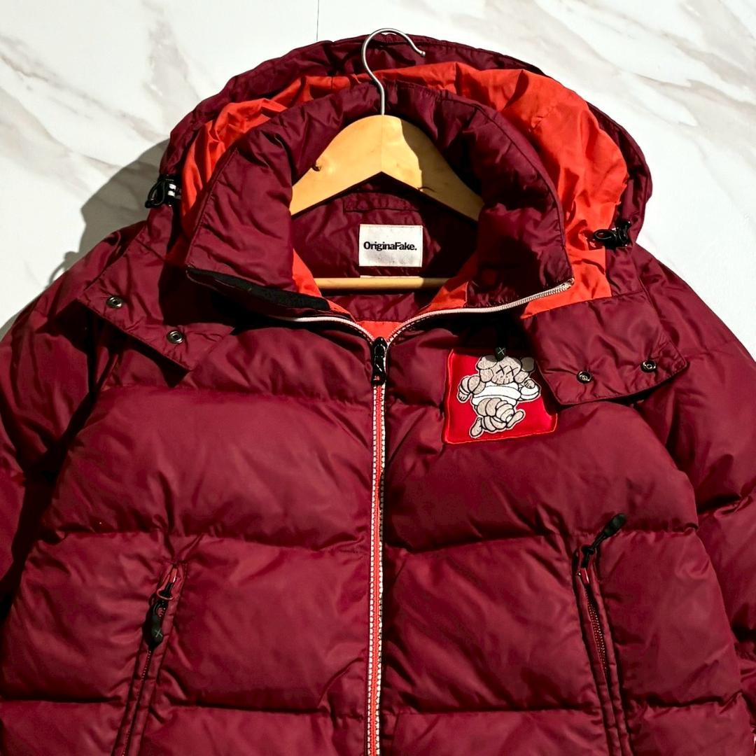 レア　KAWS　Original Fake　カウズ　2way　ダウンジャケット