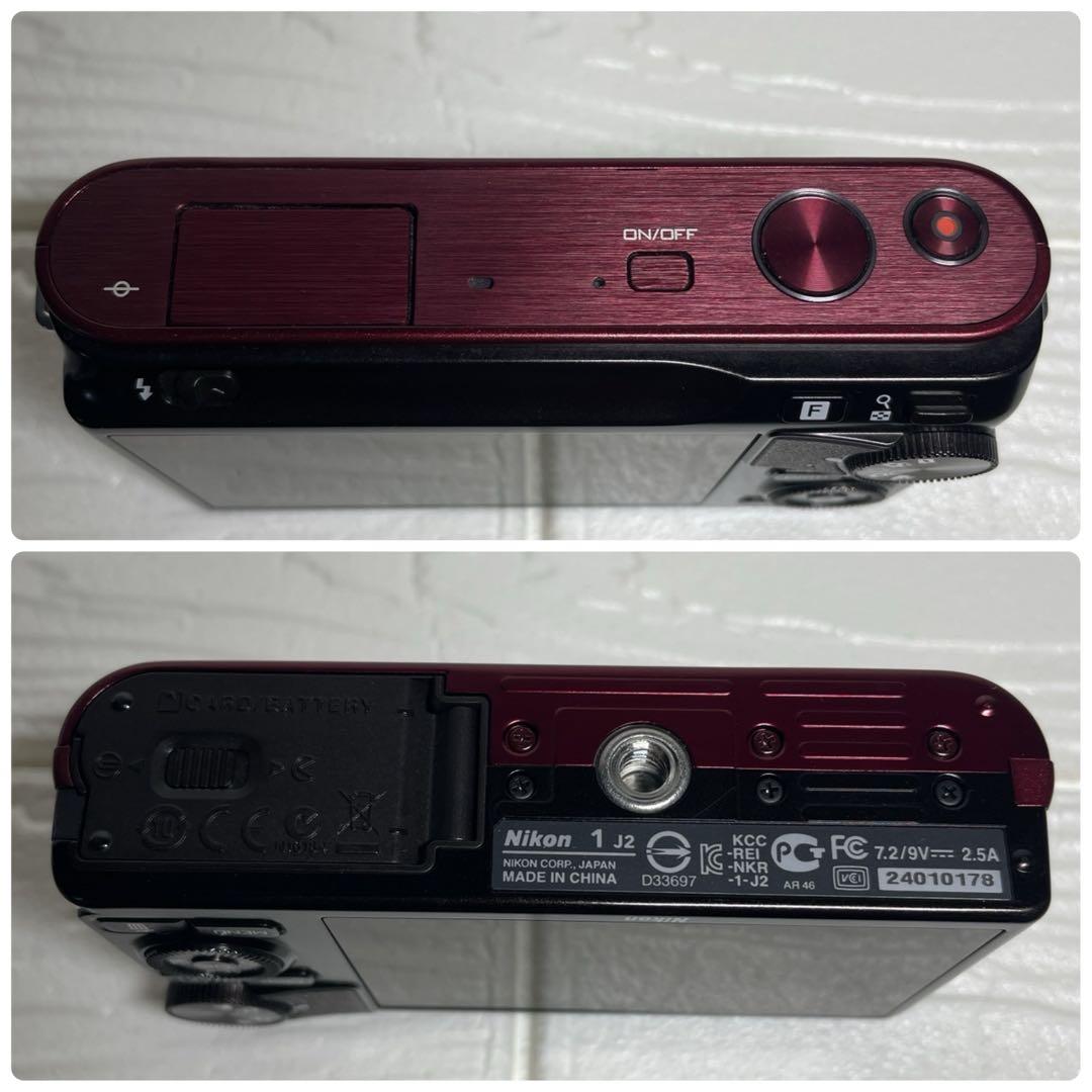 Nikon1 J2 ミラーレス一眼 ニコン ワインレッド ボディのみ
