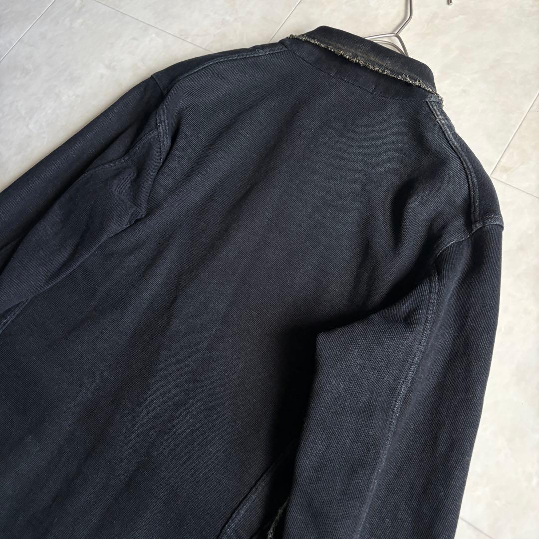 R by 45rpm インディゴ染め カバーオール 黒 3 コットン100