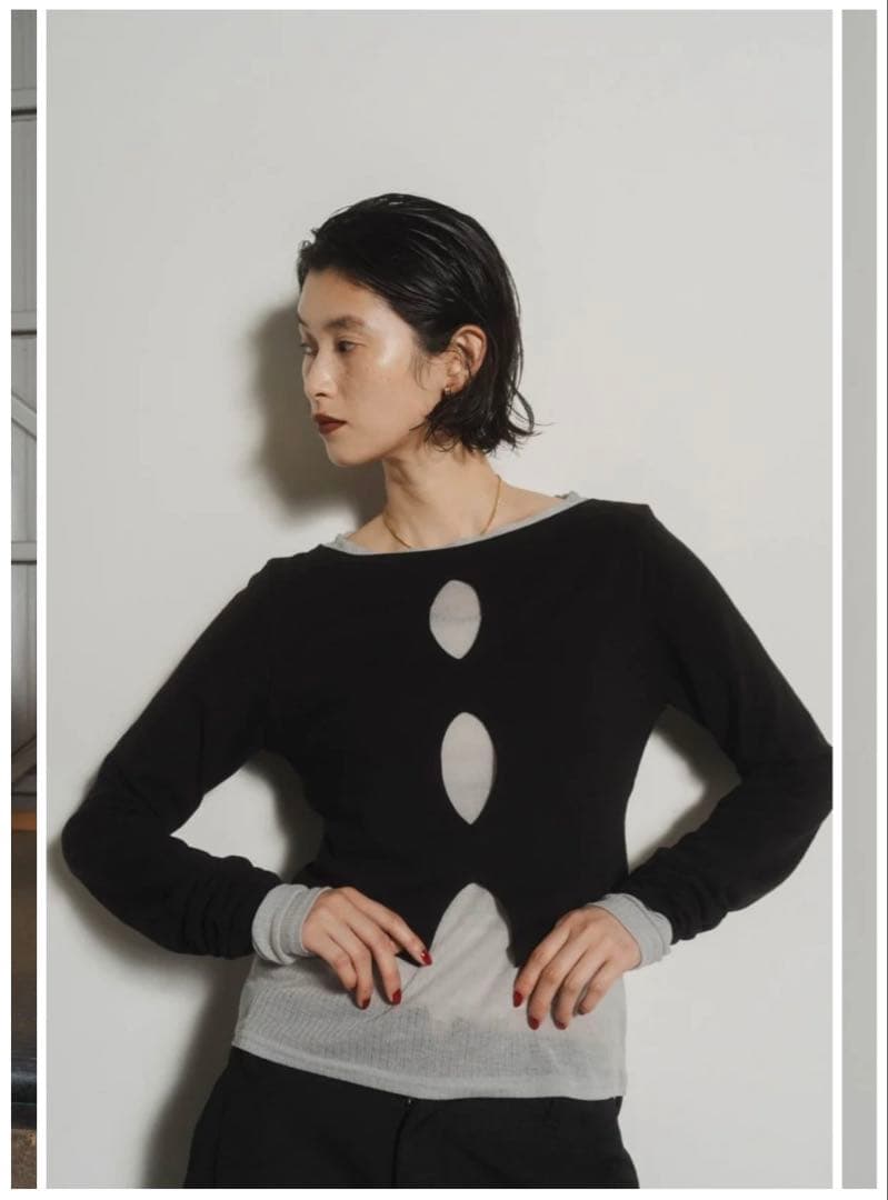 トップス knuth marf layered color tops