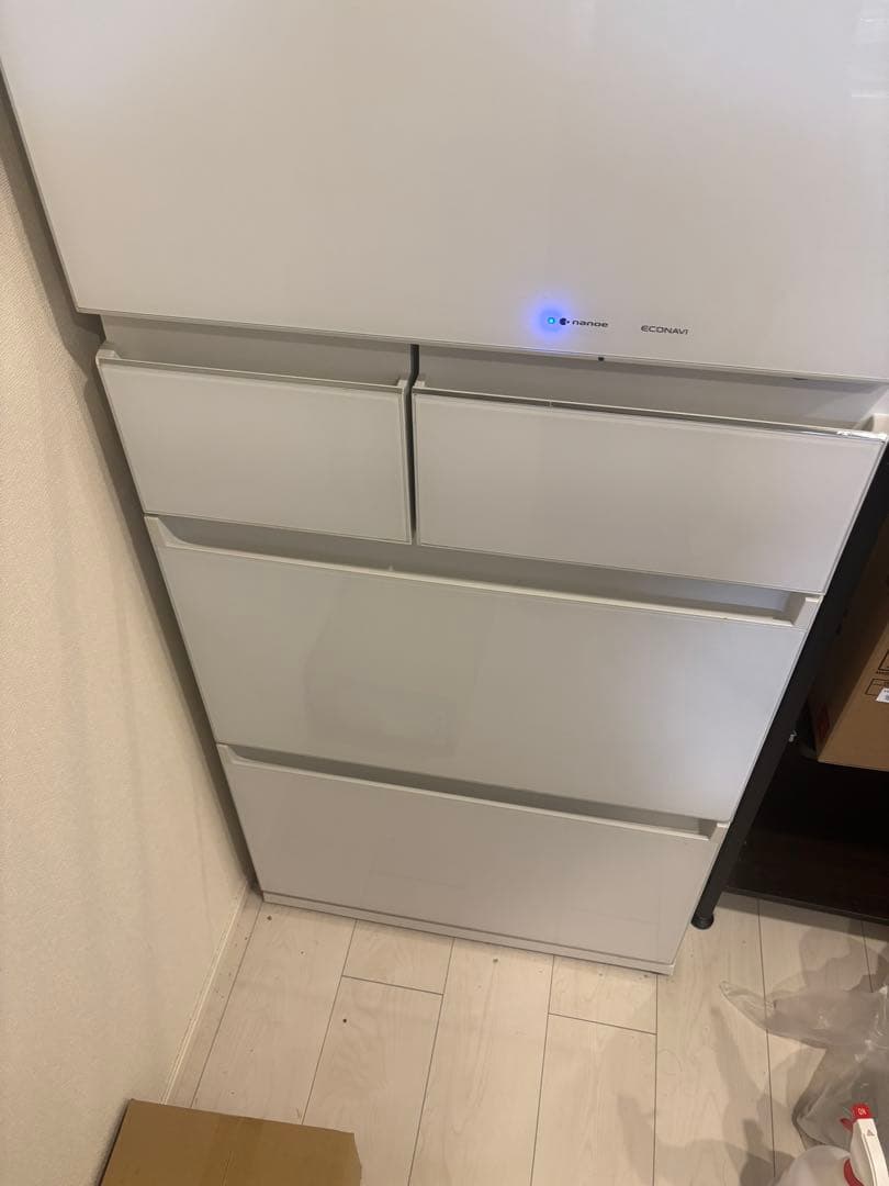 panasonic 冷蔵庫450L　NR-E454PX-W