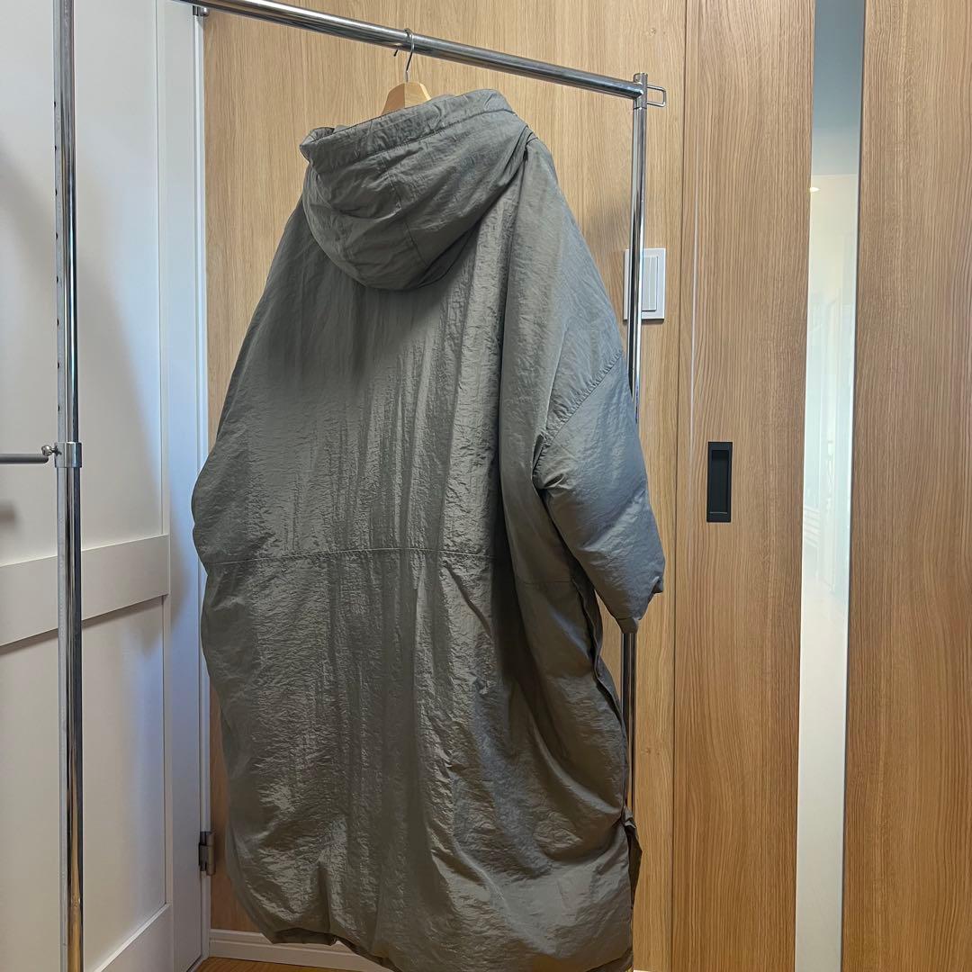 ロング ダウンコート グレー オーバーサイズ