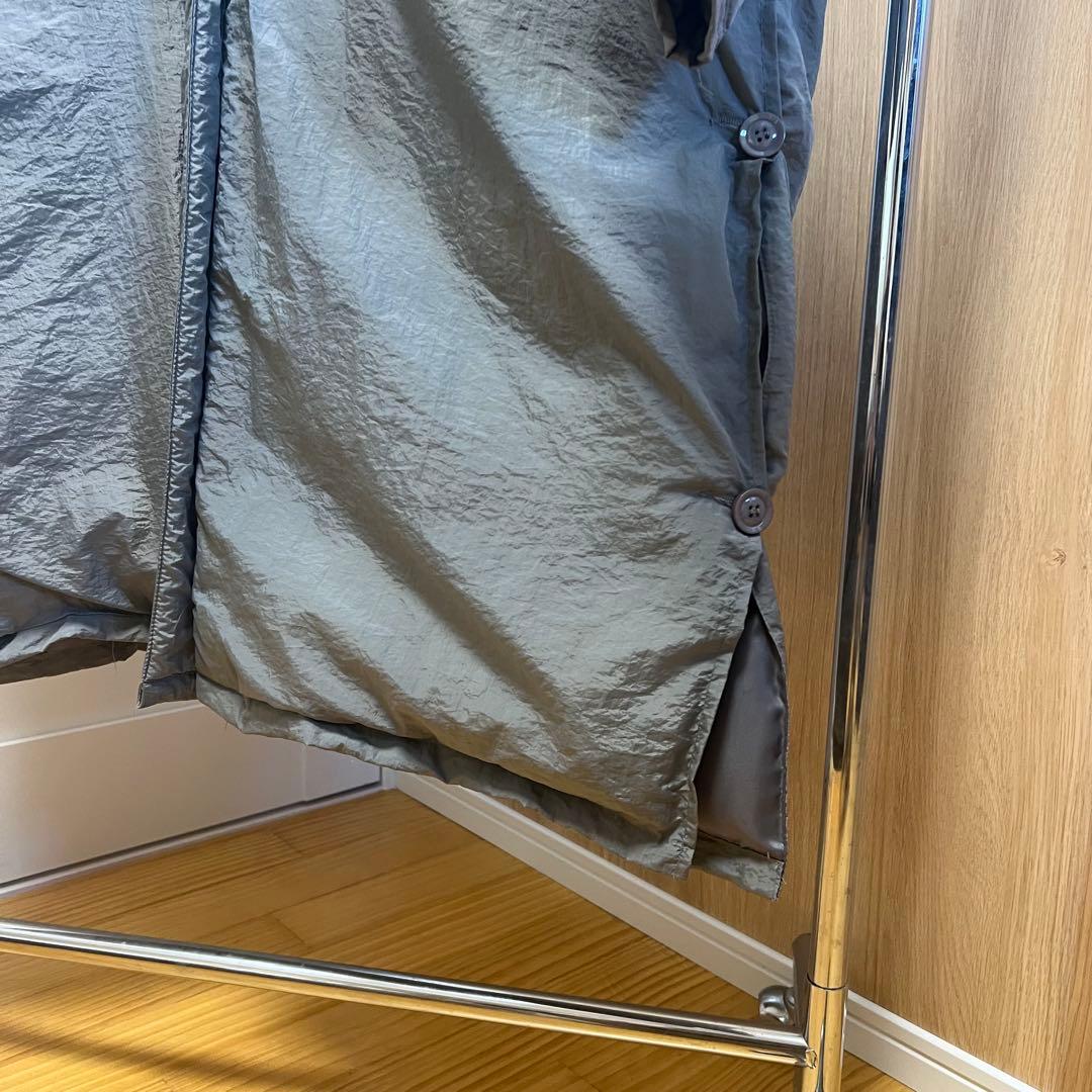 ロング ダウンコート グレー オーバーサイズ