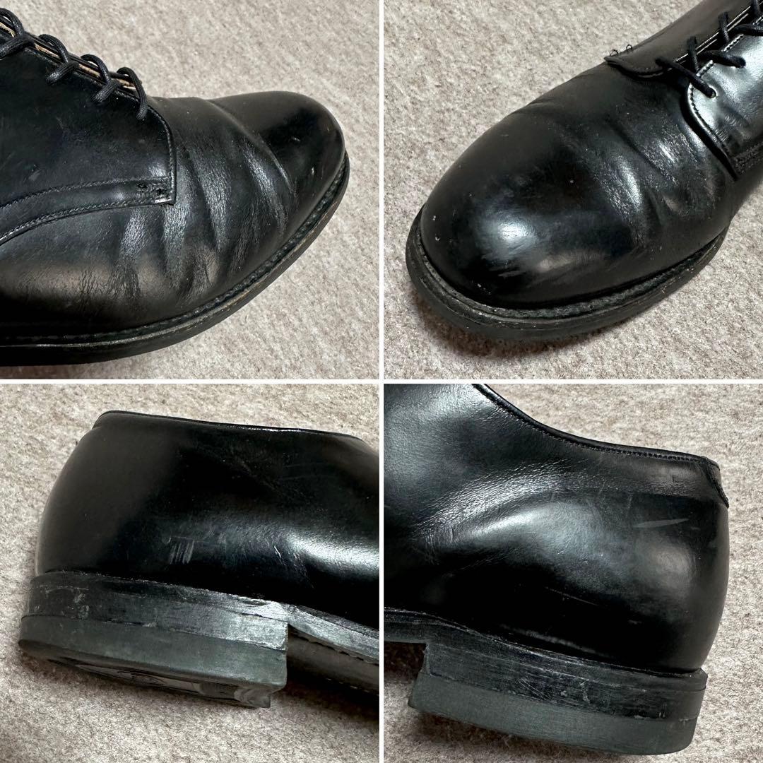 USNAVY サービスシューズ プレーントゥ 米軍 実物 80s 10 1/2