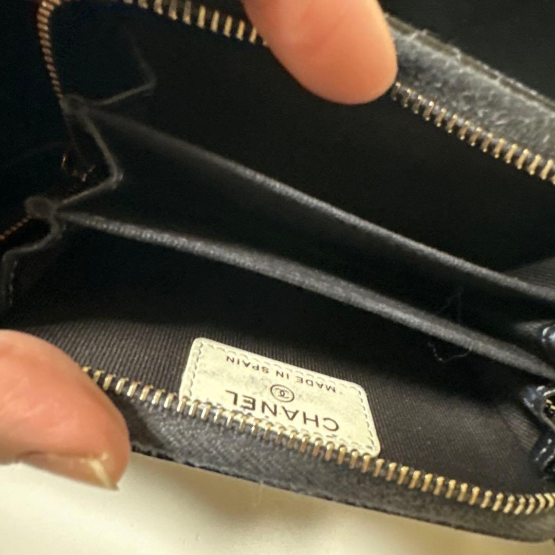 CHANEL シャネル　キャビアスキン　マトラッセ　ケース　財布