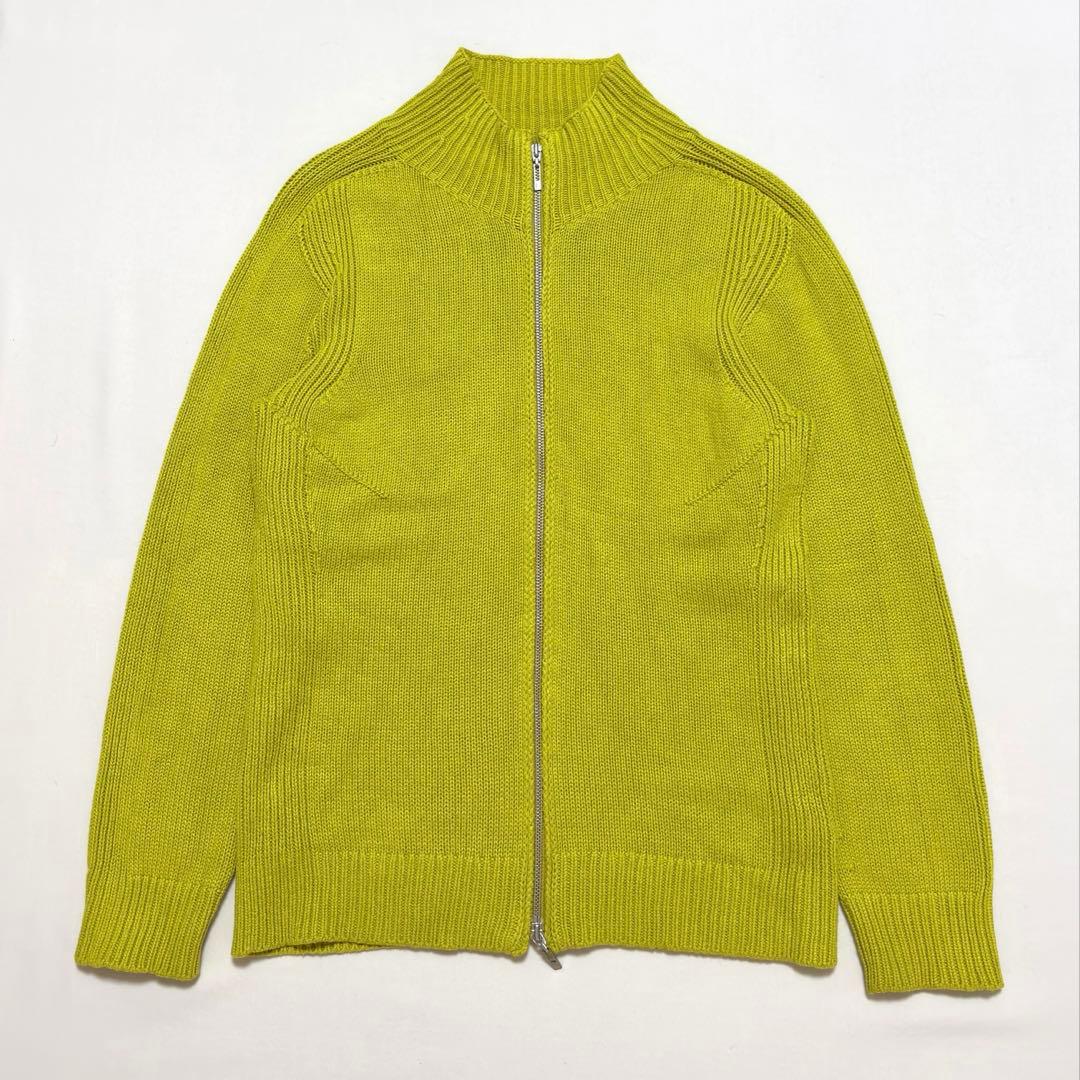 00s ダブルジップドライバーズニット archive 希少 古着 kiko