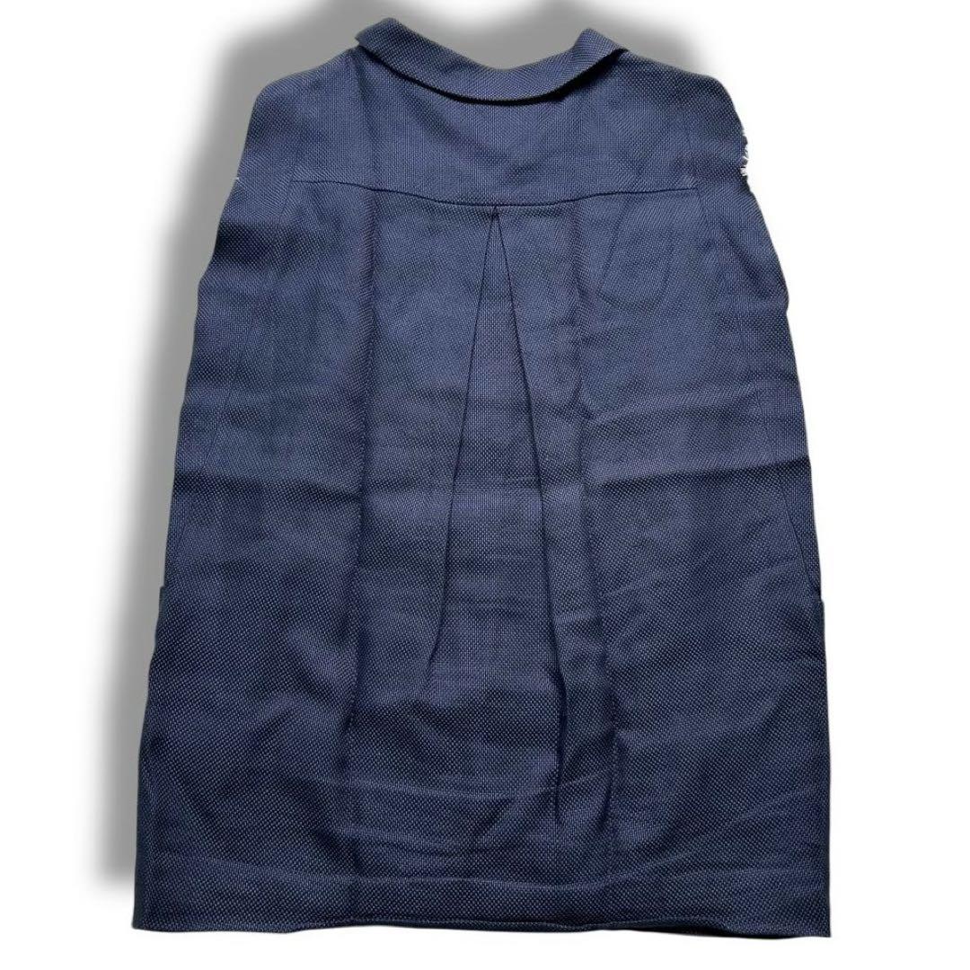 美品 ミナペルホネン リネン 麻 シルク ベスト ジャケット ice rock