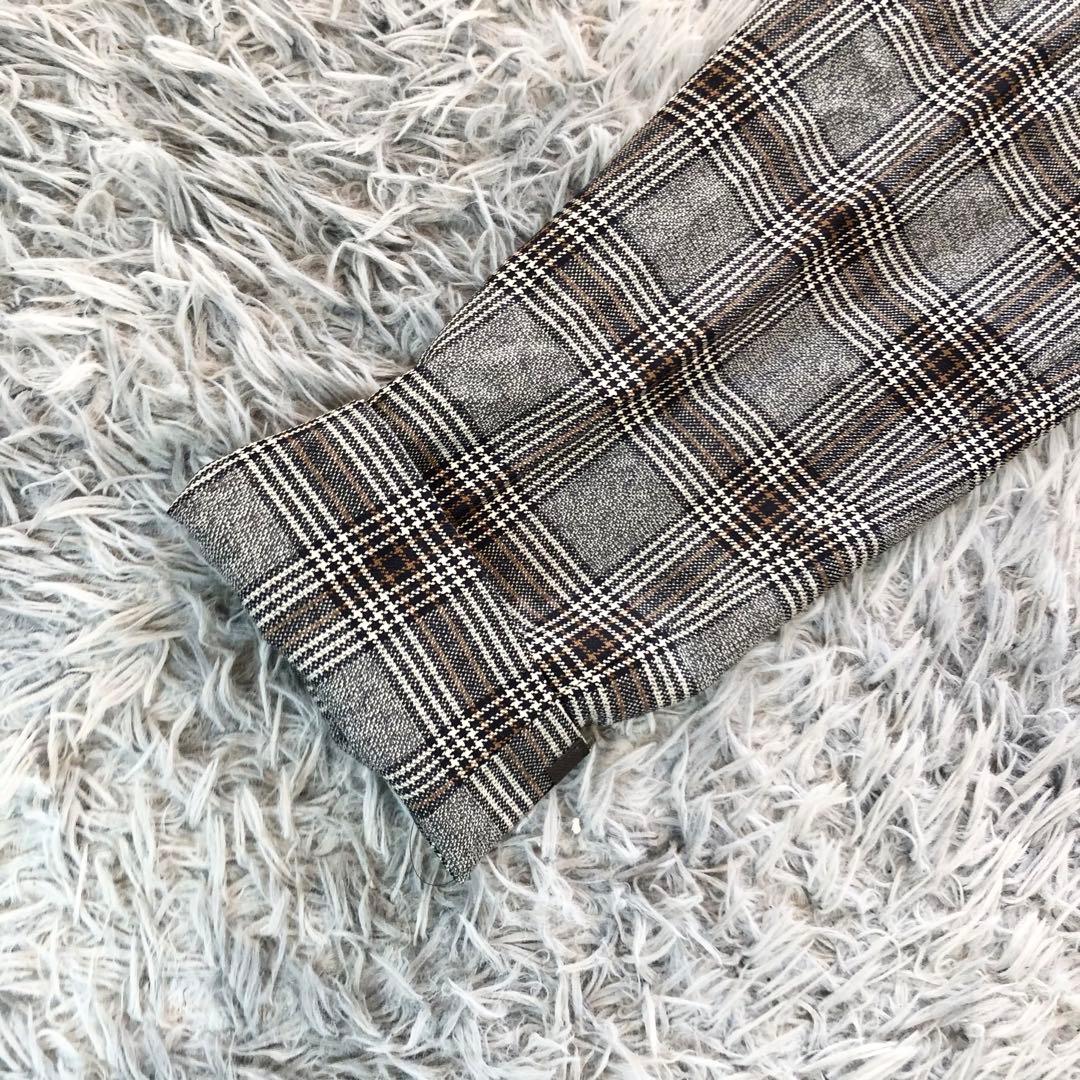 GUCCI メンズ セットアップ スーツ 48R M相当 チェック柄 美品上下付