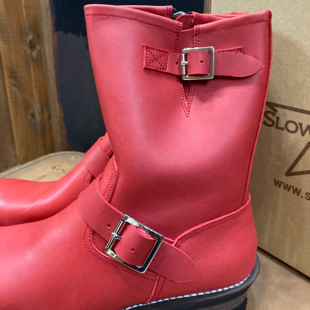 ▼10E　SLOWWEARLION　エンジニアブーツ　レッド　OB-8595SR