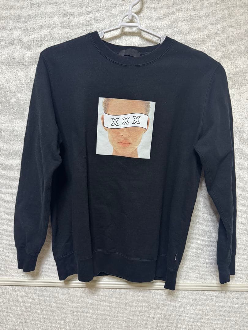 GOD SELECTION XXX トレーナー　黒　L