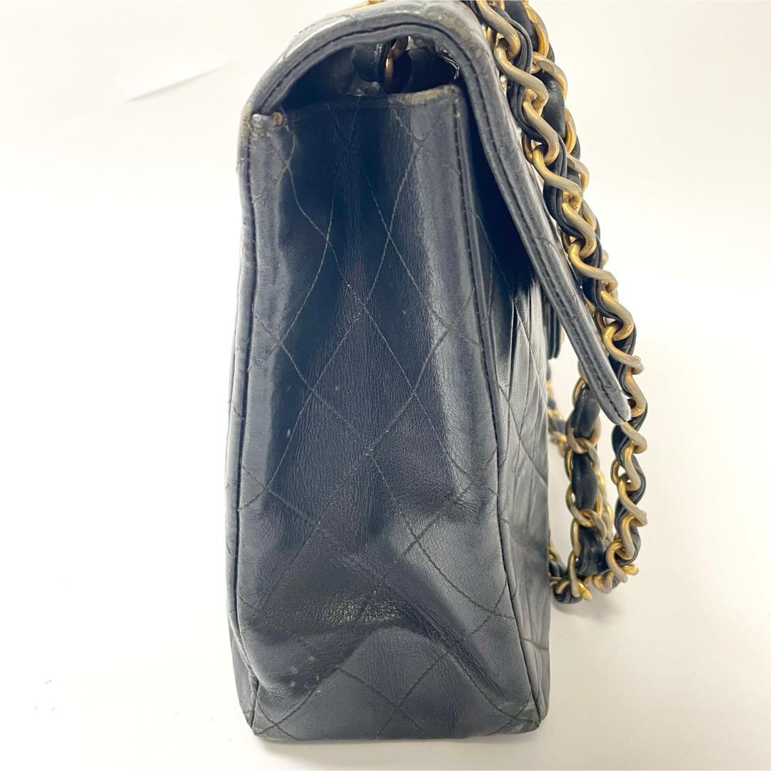 フォーキーシャネル　デカマトラッセ34 ラムスキン　ダブルチェーン