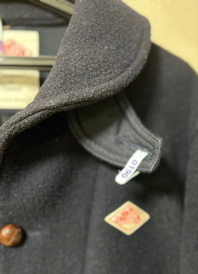 DANTON【ダントン】ウールパイル ラウンドカラージャケット ネイビー