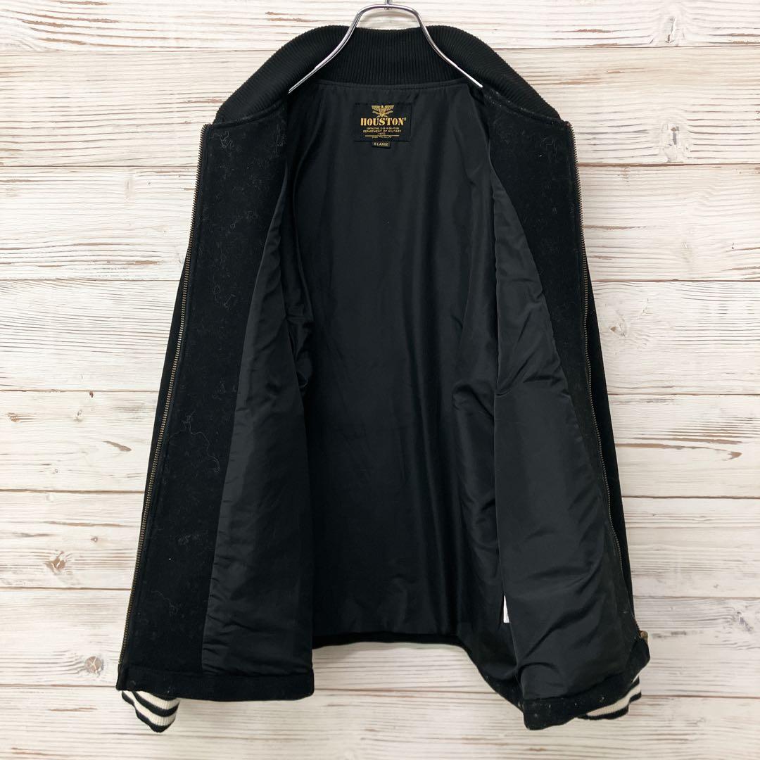 ヒューストン ウールジャケット スタジャン 黒 XL 8