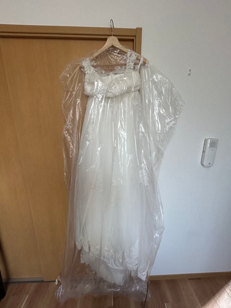 【美品】dress production 刺繍レース Aライン（W170）