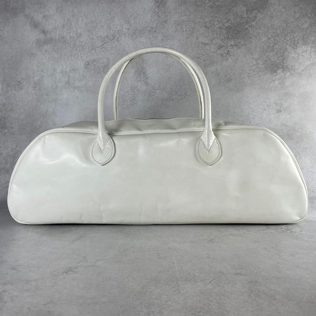 入手困難✨ コムデギャルソン エンボスロゴ ボストンバッグ アーカイブ ホワイト