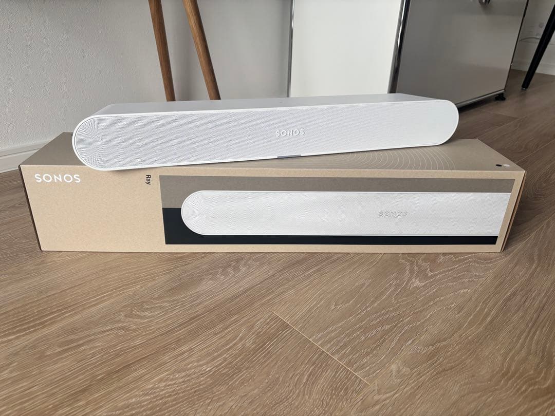 SONOS RAY サウンドバー 本体とケーブル2本